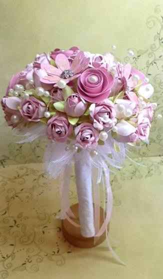 Bouquet em flores de papel