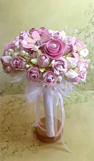 Bouquet em flores de papel