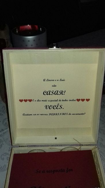 Convites para os padrinhos - 2