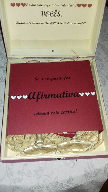 Convites para os padrinhos - 3