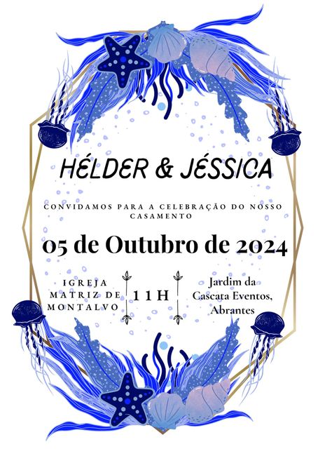 Convite do nosso casamento elaborado por mim 1