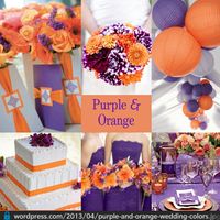 roxo e laranja