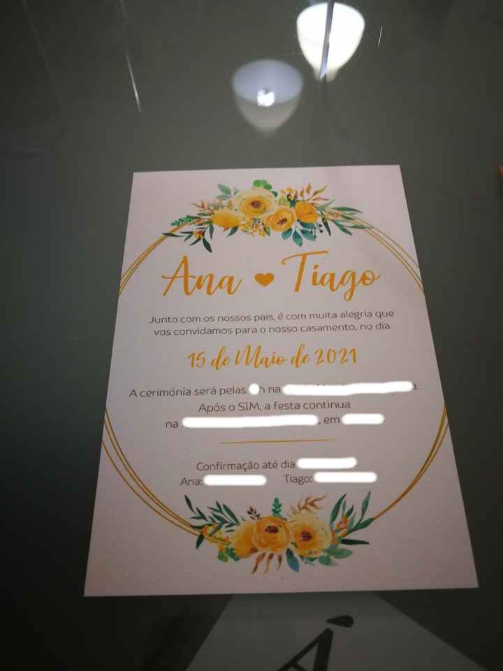 Simulação dos convites terminada - Mais um check concluido - 2