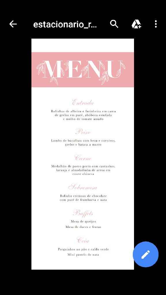 Os meus menus - 1