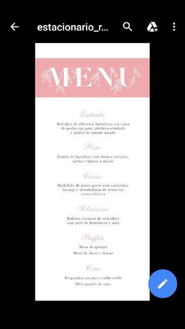 Os meus menus - 1
