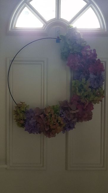 diy arco de flores para suspender - 5