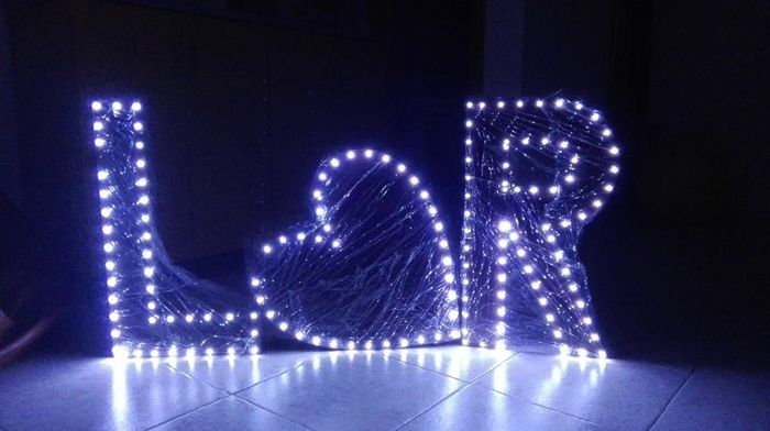 Letras luminosas
