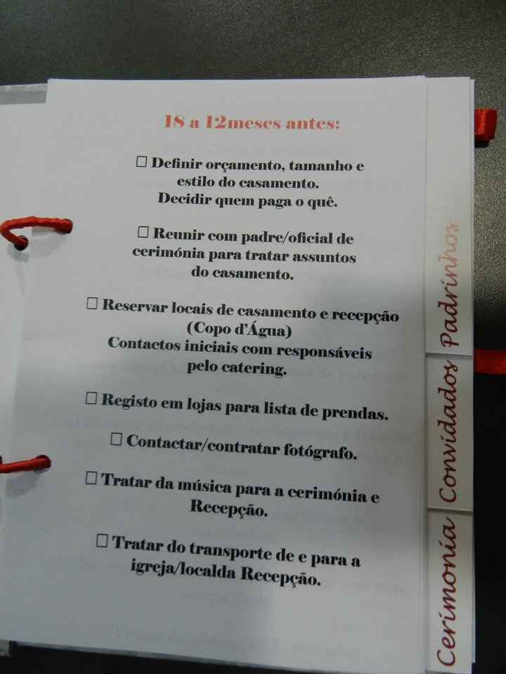 Agenda da noiva