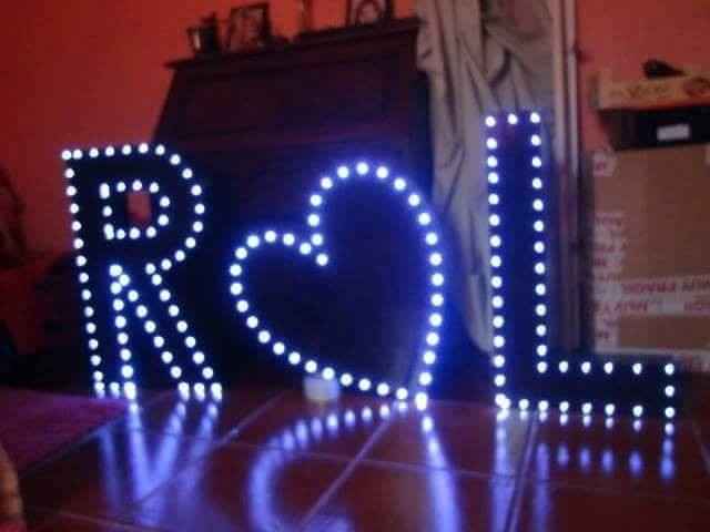 Letras luminosas