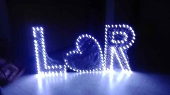 Letras luminosas