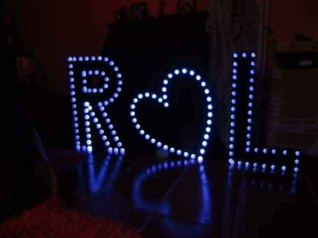 Letras luminosas