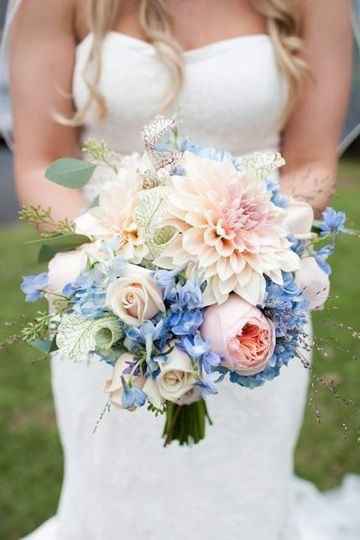 Bouquet com azul