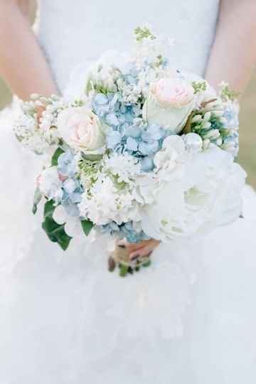 Bouquet com azul