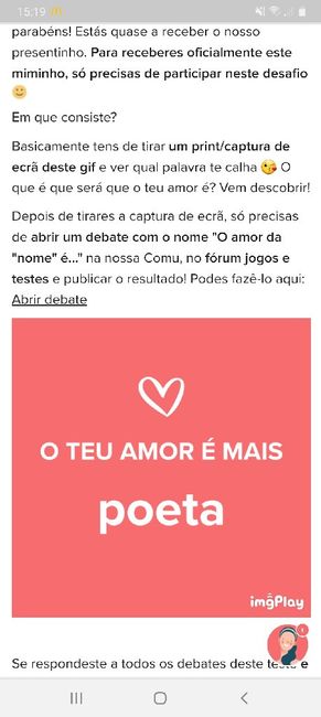 O teu amor é mais.... DESAFIO! 18