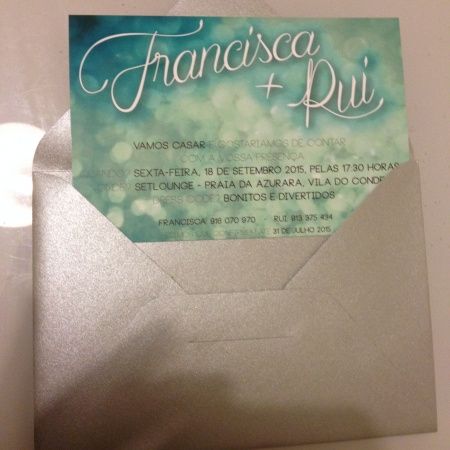 Os nossos convites de casamento