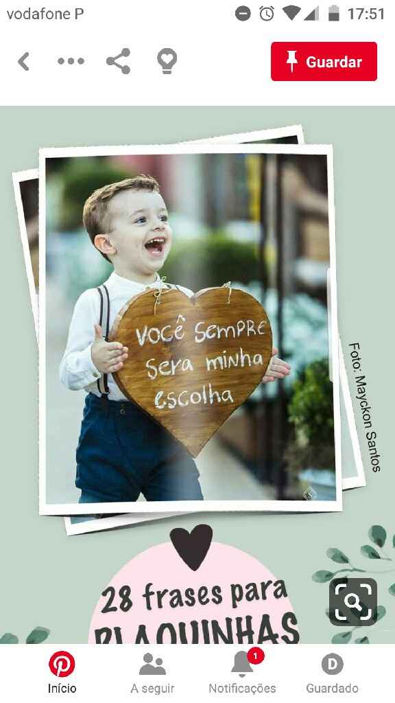 Placa em coração - 1