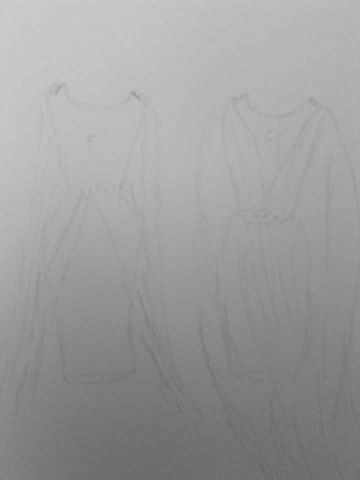 Vestido desenhado pela mamã