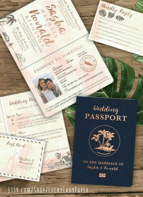 Convite estilo passaporte - 3
