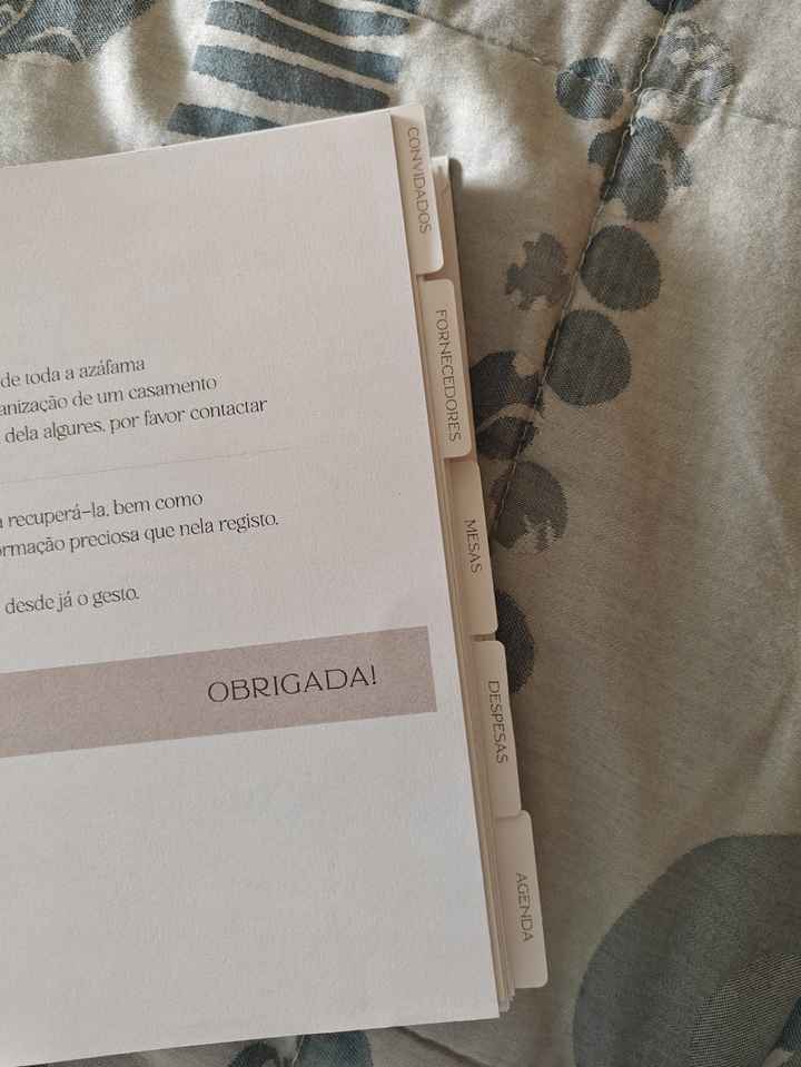 a minha Agenda da Noiva - 2