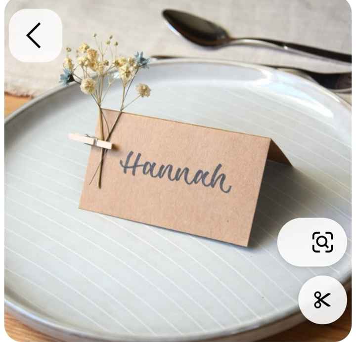 Menus e seating plan - 6