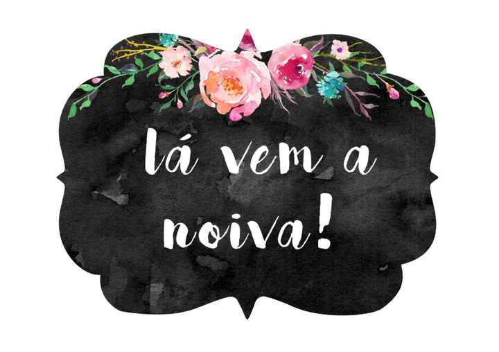 Lá vem a noiva preto