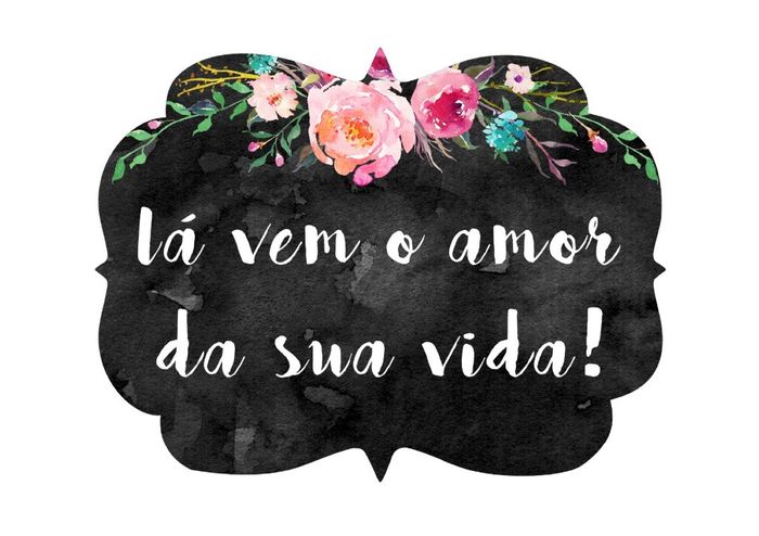 lá vem o amor da sua vida preto