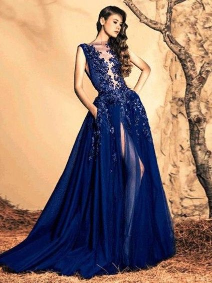 Inspirações :vestido de Noiva Azul 2