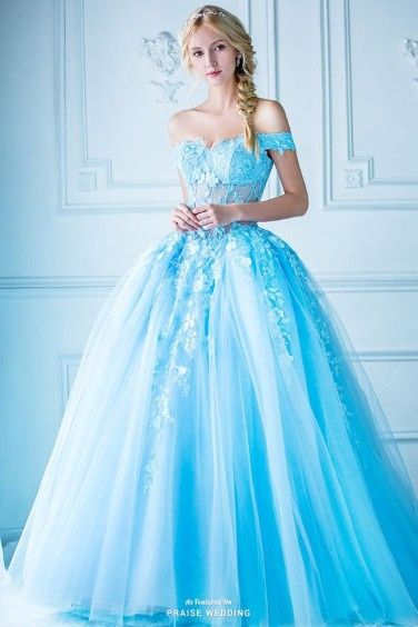 Inspirações :vestido de Noiva Azul 3