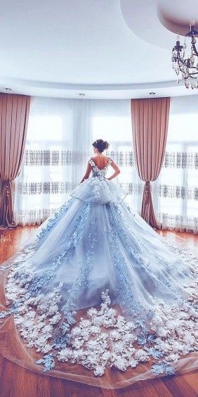 Inspirações :vestido de Noiva Azul 7