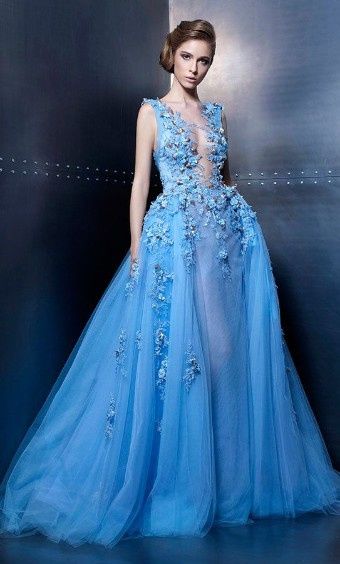 Inspirações :vestido de Noiva Azul 9