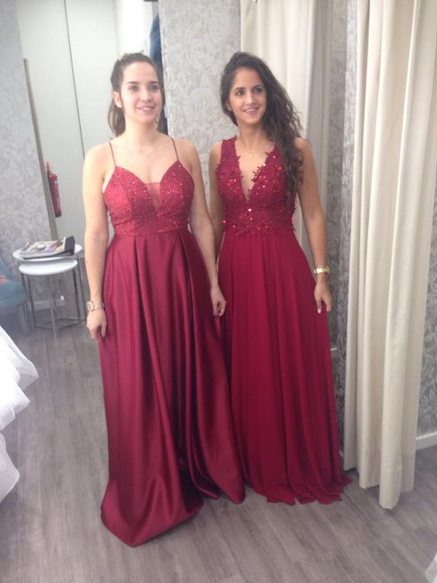 Vestidos das madrinhas e das damas de honor - 1