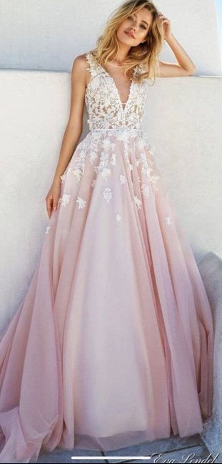 o arco-íris 🌈 invade a comunidade com inspirações (rosa) para vestidos de noiva - 2