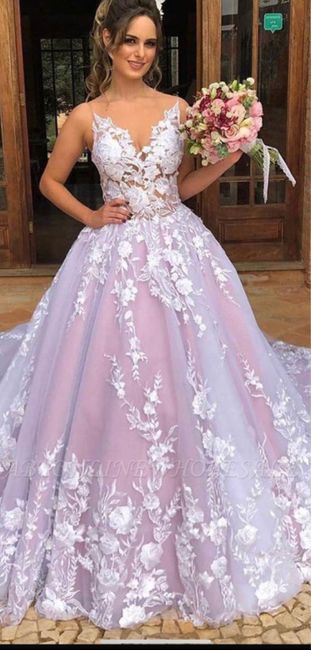 o arco-íris 🌈 invade a comunidade com inspirações (rosa) para vestidos de noiva - 3