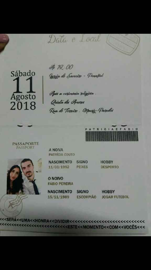 Convites check - 2