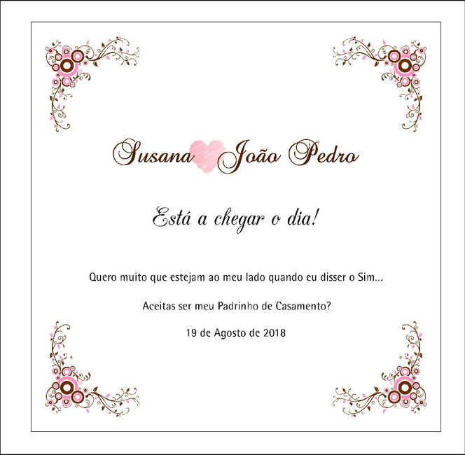 Qual a última imagem sobre o casamento que tens no telemóvel? - 1