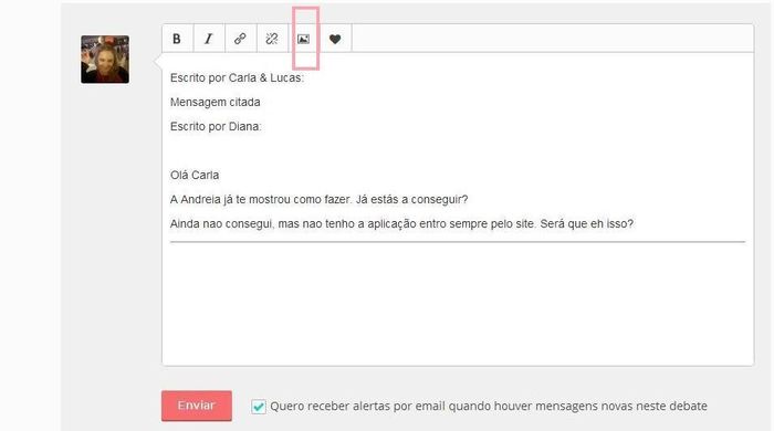 Selecionar adicionar fotos