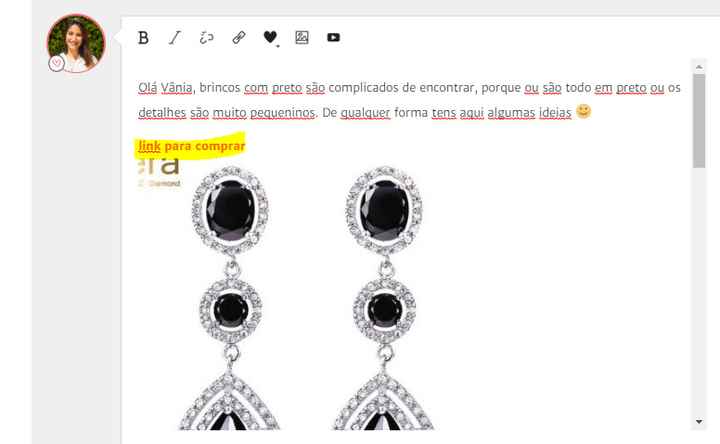 Link errado: Clic direto à página