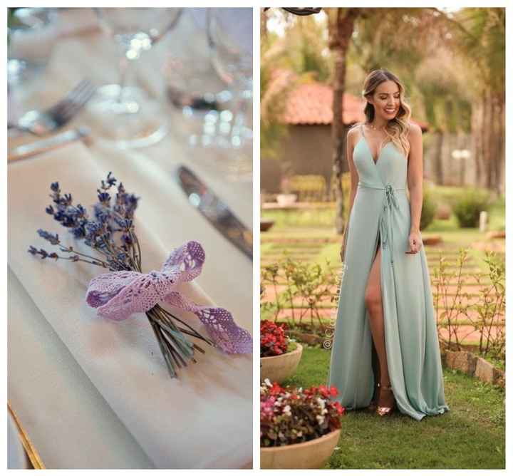 2. Damas de Honor de Verde Oliva