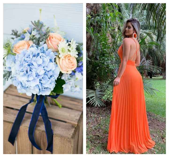 C. Damas de Honor de laranja