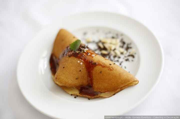 Crepe de laranja caramelizada