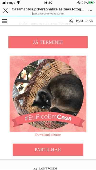 Personaliza a tua foto de perfil com as nossas molduras #EuFicoEmCasa - 1