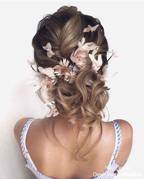 Flores no penteado de noiva? - 1