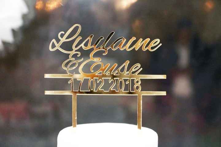 Data de casamento no cake topper, o que achas? - 1