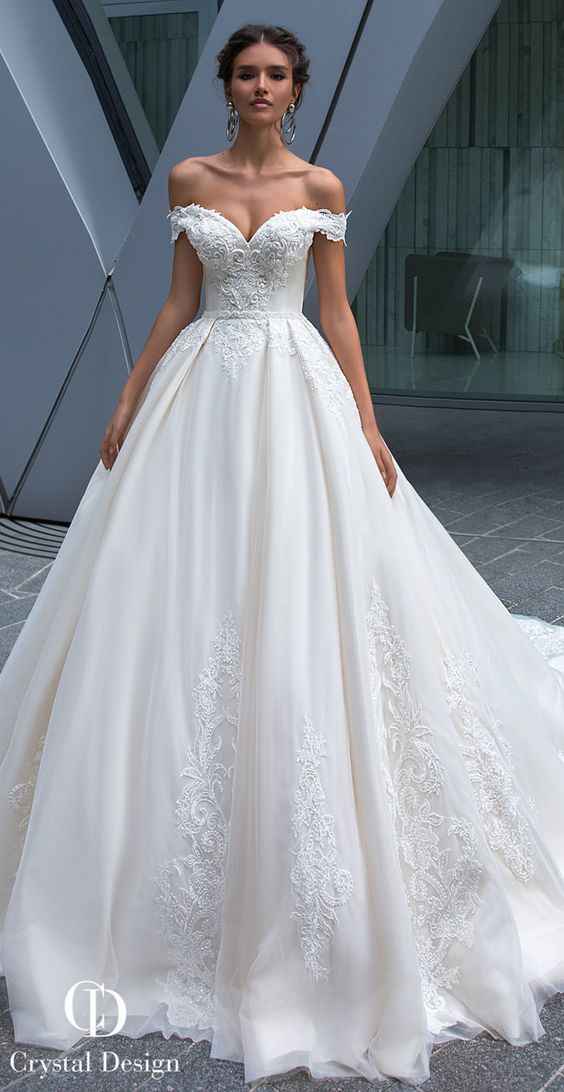 5 modelos "ombro a ombro" de vestido de noiva , qual escolhes? 😘 - 3