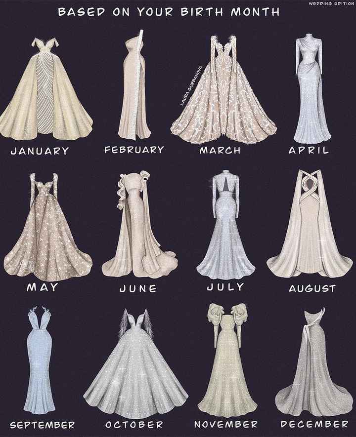 O teu vestido de noiva segundo o teu mês: vem descobrir! - 1
