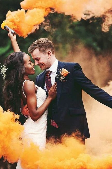 Fumo de cor: uma ideia original para o teu casamento 😍 3