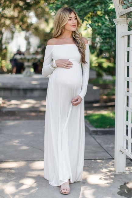 Vestidos de noiva para grávidas 💑 2
