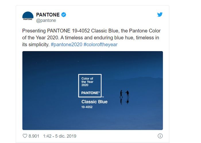 Pantone 2020: sabes qual foi a cor eleita para o próximo ano? 😘 1
