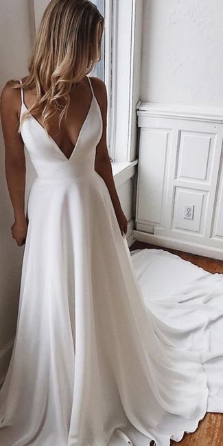 Vestido de noiva simples e liso: qual o teu favorito? 1