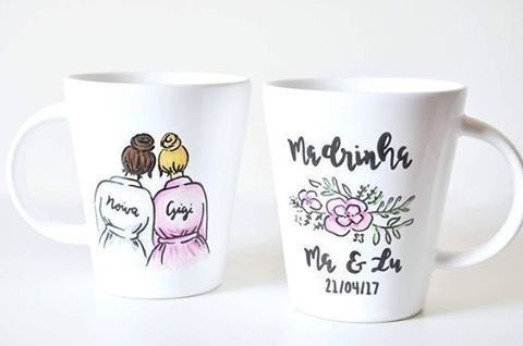 Canecas para o pedido dos padrinhos ❤️ 3